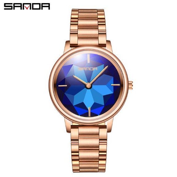 Đồng hồ Sanda nữ dây thép đặc 1019
