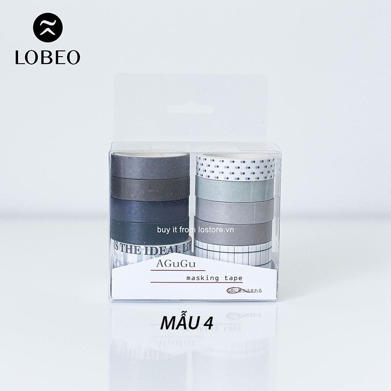 [LỖ STORE] Combo 10 cuộn Washi Sweet Dream Tông Pastel (Mẫu 4-5-6)