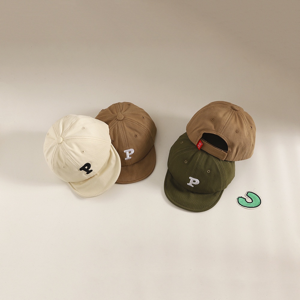 Mũ Lưỡi Trai Vành Mềm Thêu Chữ Đơn Giản Thời Trang Mùa Hè Cho Bé