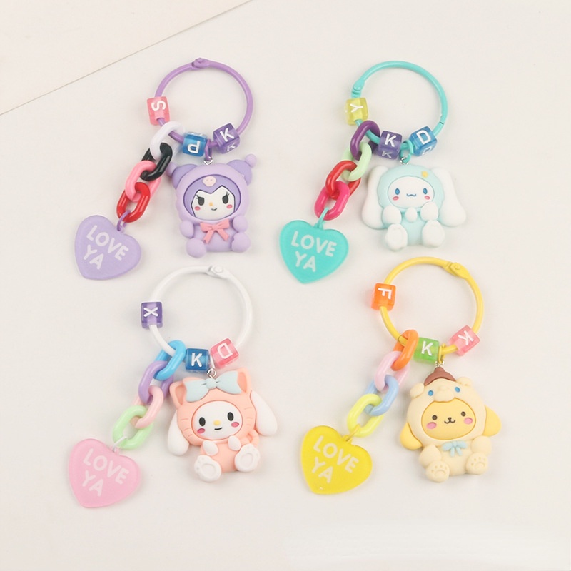 Móc Khóa Hình Thỏ Melody Cún Kulomi Hoạt Hình Bằng Acrylic Dễ Thương