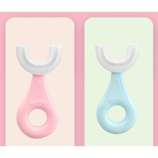 Bàn Chải Đánh Răng Chữ U Thông Minh Chất Liệu Silicon Cho Bé Từ 2 - 6 Tuổi