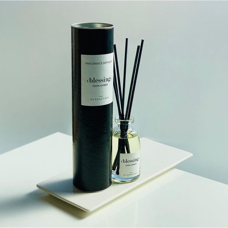 Tinh dầu nước hoa cao cấp thơm phòng que gỗ khuếch tán Ambientair 100ml - The Olphactory Black