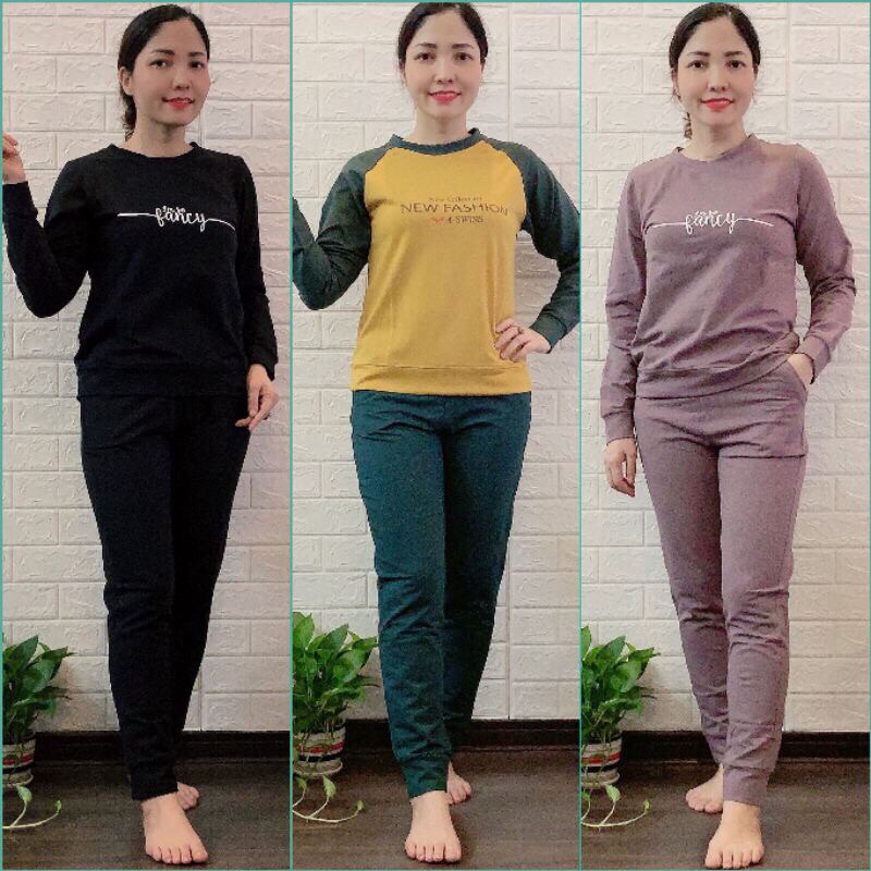 Bộ Đồ Nỉ Mặc Nhà Thể Thao Hàng xuất khẩu