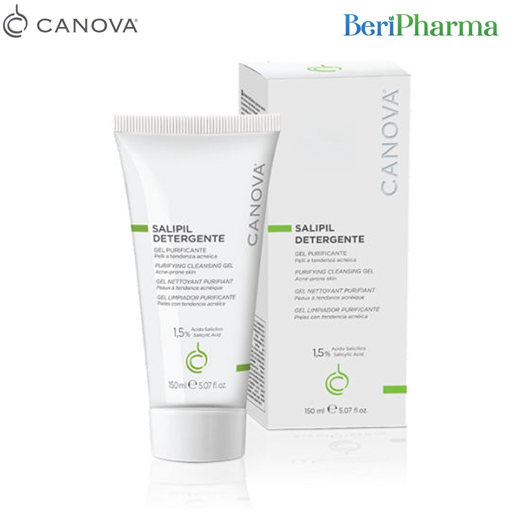 ✅  Canova Sữa Rửa Mặt Kiềm Dầu, Giảm Mụn SALIPIL DETERGENTE - PURIFYING CLEANSING GEL 150ml
