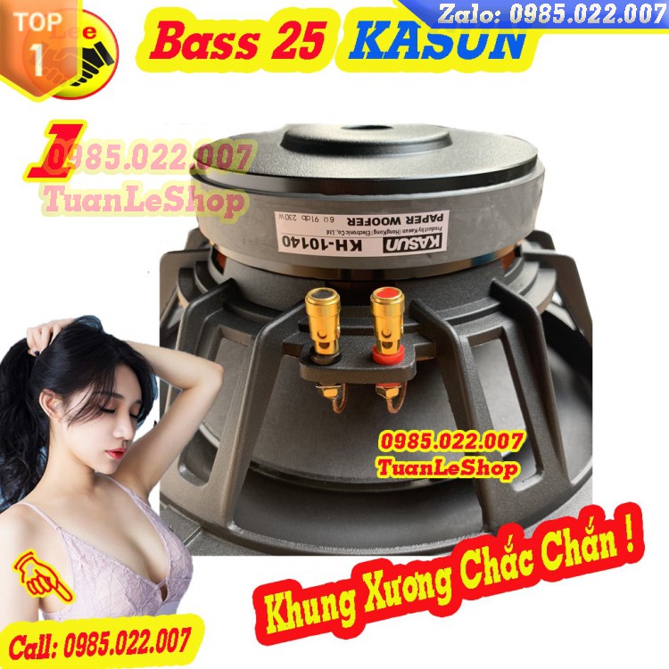 BASS 2.5 TẤC KASUN HỒNG KÔNG CAO CẤP - GIÁ 1 LOA BASS 25 XÁM