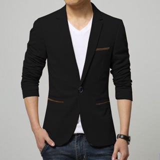 Áo khoác vest kaki nam phối túi viền size M L XL
