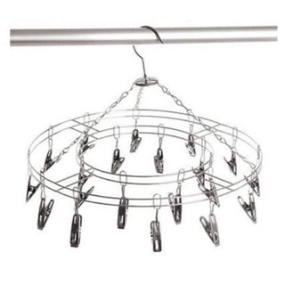 Móc tròn inox 20 kẹp