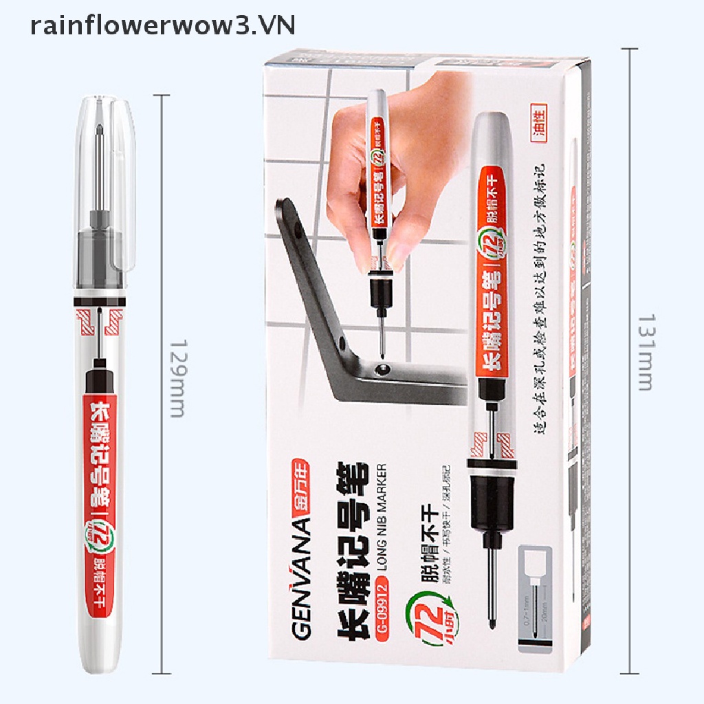Bút Đánh Dấu Hai Đầu Dài 20mm Chống Thấm Nước Dùng Trang Trí Nhà Tắm