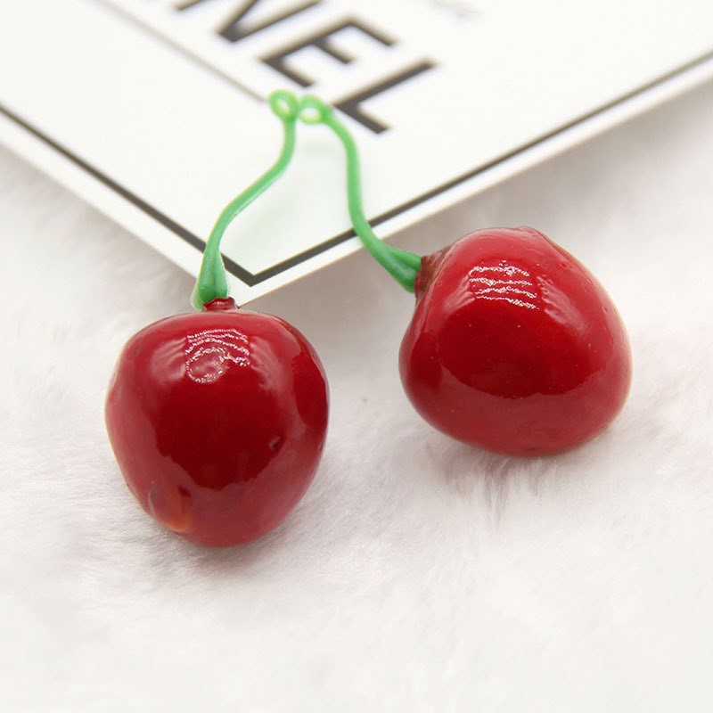 2 Quả Đạo cụ chụp ảnh Chụp Hình Trái Cherry Đỏ