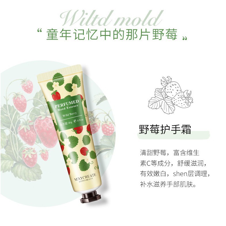 Kem dưỡng da tay 🍒 Maycreate Flower of Story Perfumed Hand Essence