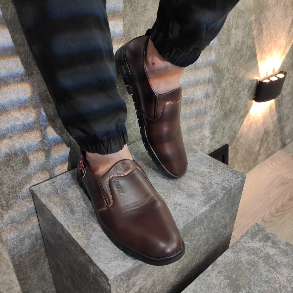 Giày lười nam màu nâu trơn đẹp TL519 Shop Thành Long chuyên giày nam | BigBuy360 - bigbuy360.vn