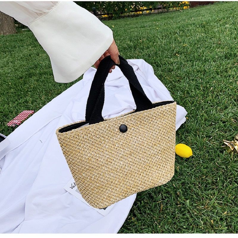Túi đựng hộp cơm trưa nhỏ gọn dễ phối đồ thời trang mùa hè cho nữ