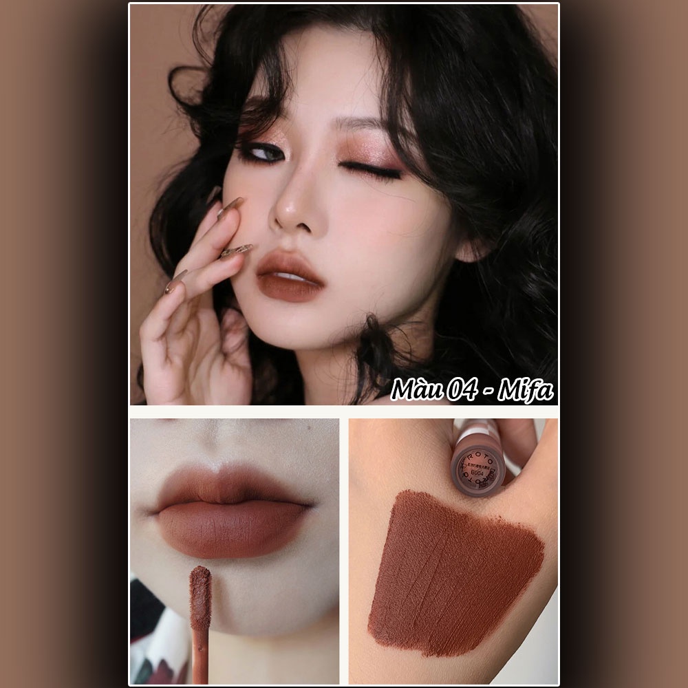 Son kem lì Caro, son nội địa trung Roto Phantom mềm mịn như nhung bảng màu hot trend Mifa