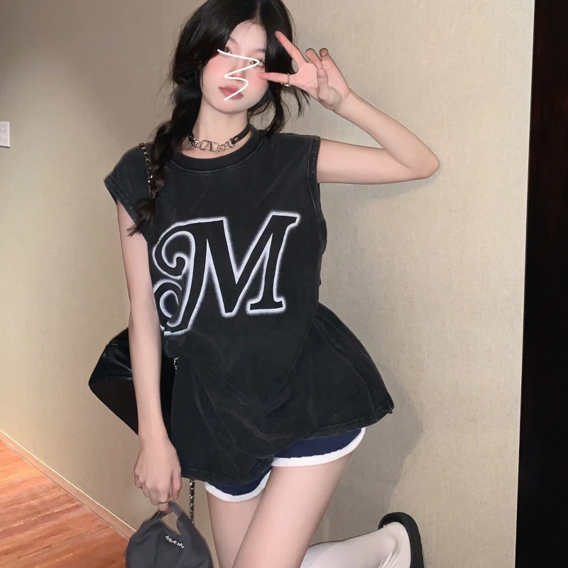 Áo Thun Sát Nách Dáng Rộng Kiểu Hip-Hop Cá Tính