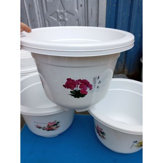 combo 5 cái chậu nhựa cao cấp đẹp phi 37cm cao 26cm