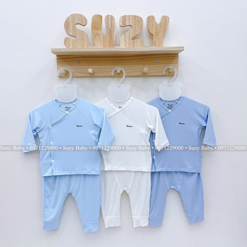 Bộ sơ sinh màu trơn avaler