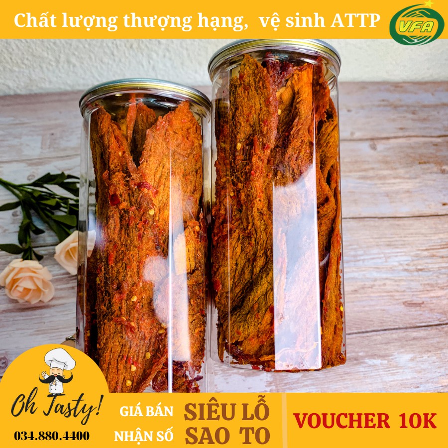 300G Hũ Khô Bò Miếng | Bò thật loại I | HOÀN ĐỔI 100% nếu không như mô tả