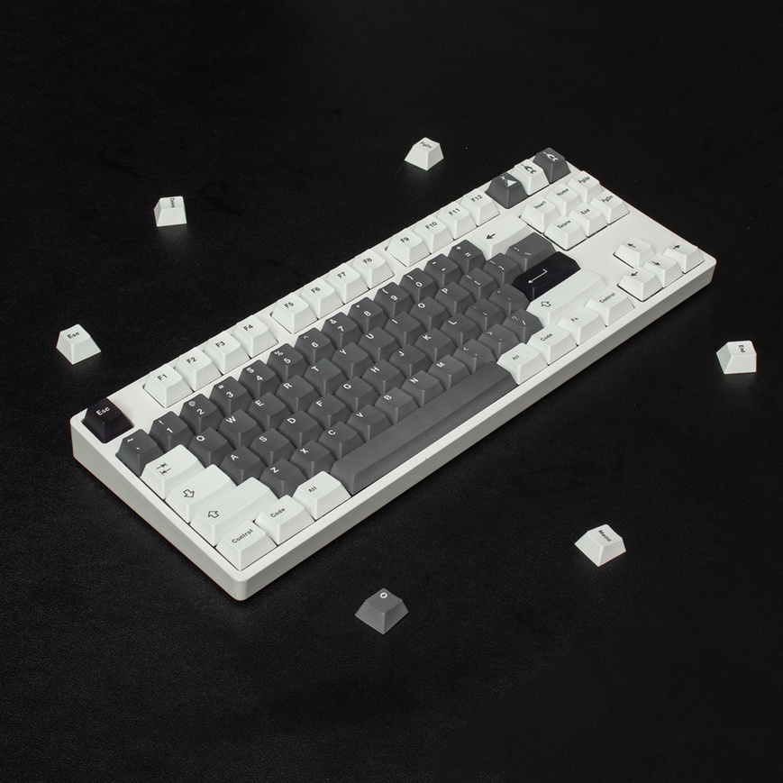 138 phím Ashes Keycap Cherry Profile Minimalist PBT Dye Sub Bàn phím cơ Keycap