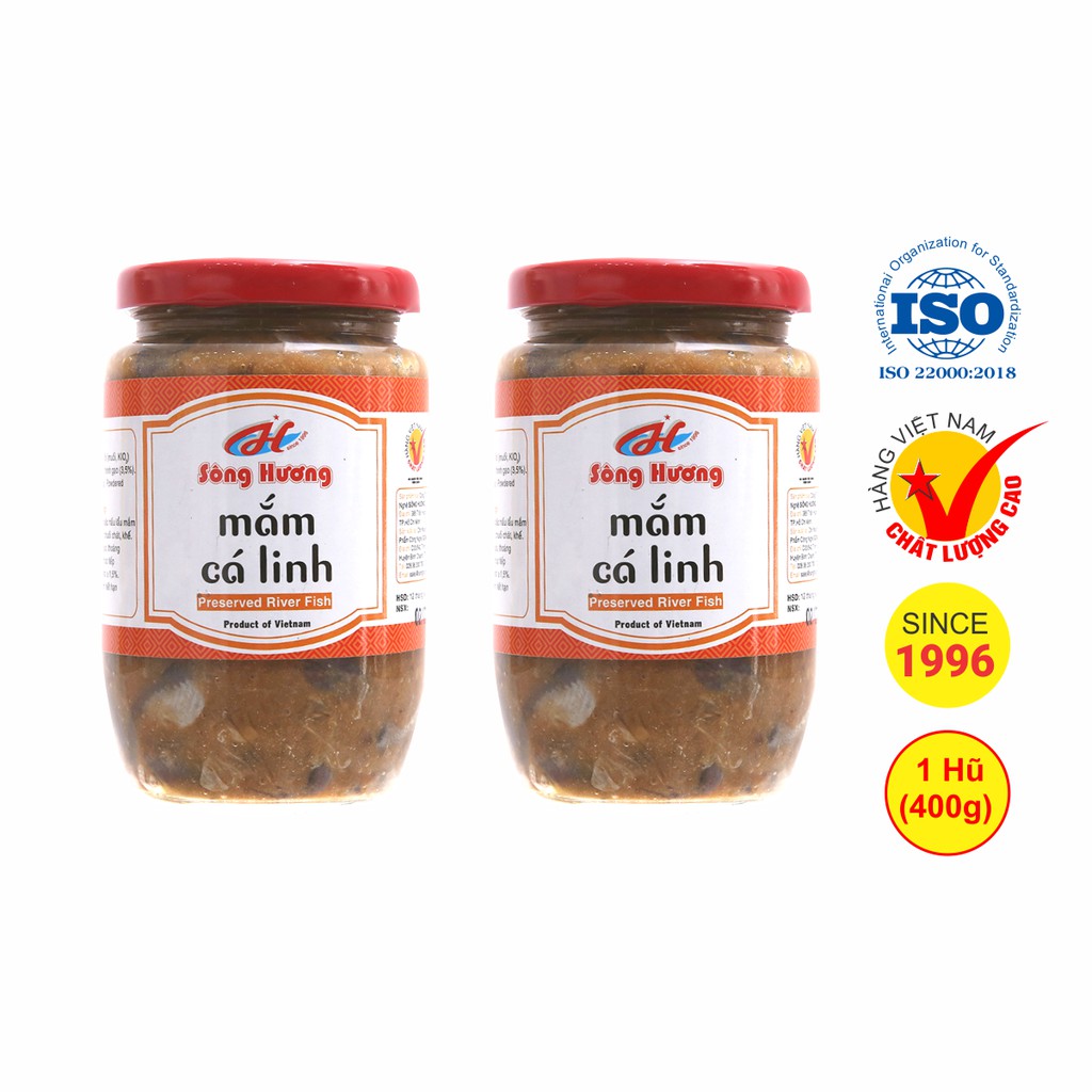 2 Hũ Mắm Cá Linh Sông Hương Foods Hũ 400g