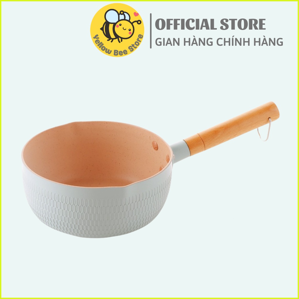 Chảo chống dính bếp từ sâu lòng vân đá tổ ong 18cm phủ ceramic nhiều màu sắc, dùng được cho mọi loại bếp, không kèm vung