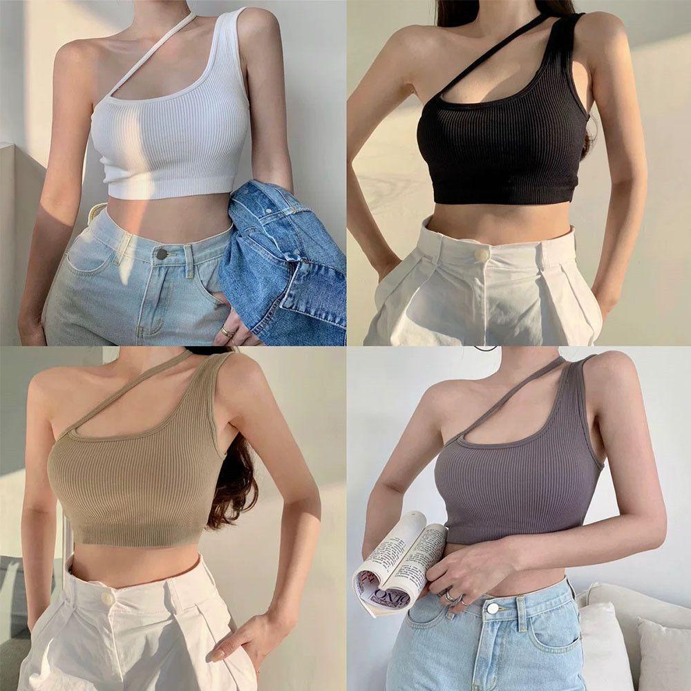 Áo Croptop Hai Dây Thời Trang Mùa Hè Cho Nữ