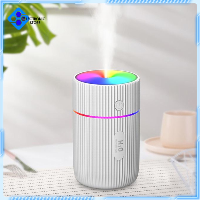 [Electronic store]220ml Mini Mute Air Diffuser Mist Purifier Aroma Air Humidifier White