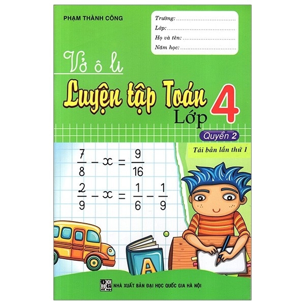 Sách Vở Ô Li Luyện Tập Toán Lớp 4 - Quyển 2