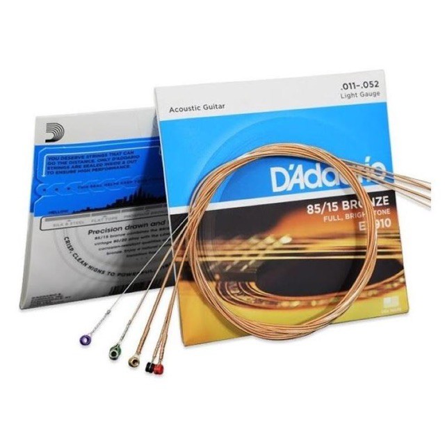 [Sale Sốc] Dây Đàn Guitar Acoustic D'addario EZ910 - Giá Rẻ - cỡ 11 [Hàng Loại 1]