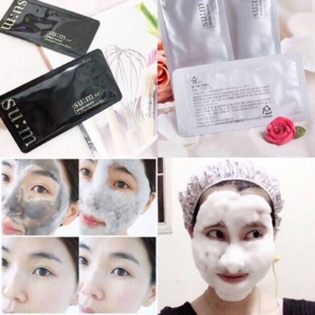 ⚡GIÁ SỐC⚡️ MẶT NẠ THẢI ĐỘC SUM HÀN QUỐC NẠ THẢI ĐỘC SU:M - Mask Sủi Bọt Hút Chì