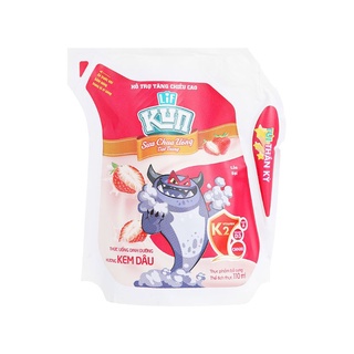 Sữa chua uống hương kem dâu LiF Kun túi 110ml