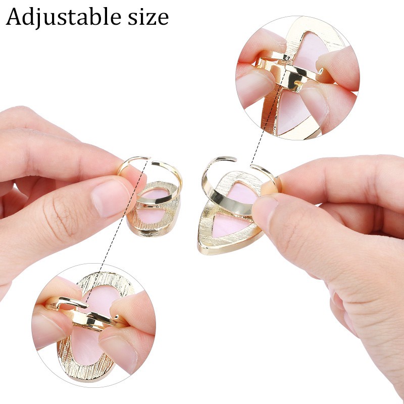 Nối dây điện thoại vào Nhẫn vàng tự nhiên Khung keo dán có dính lông mày đơn giản.