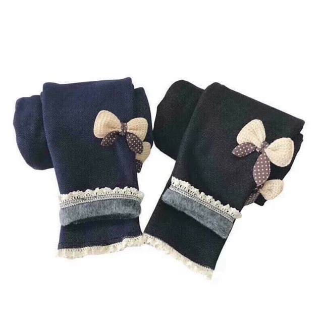 Quần legging giả bò lót lông