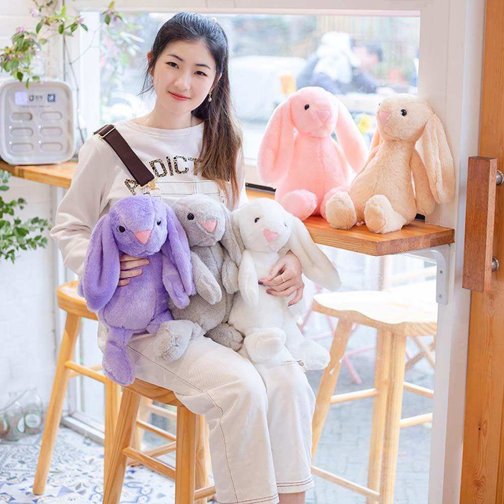 Đồ chơi nhồi bông Dài 30CM Hình Thỏ Đáng Yêu