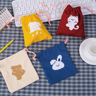 Hộp Bút Vải Bạt In Hình Gấu Dễ Thương