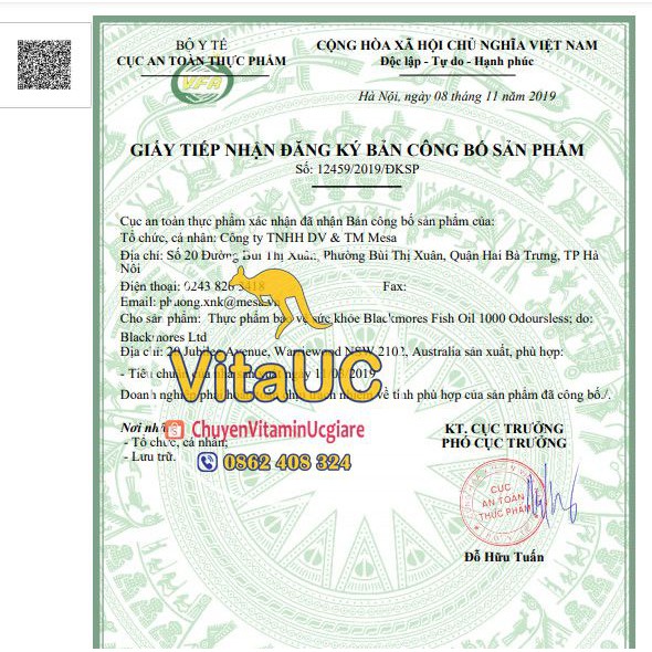 Viên uống dầu cá Blackmores Fish Oil minicap 1000 mg, hộp 400 viên- Blackmores Fish Oil Mini Cap 100mg ÚC