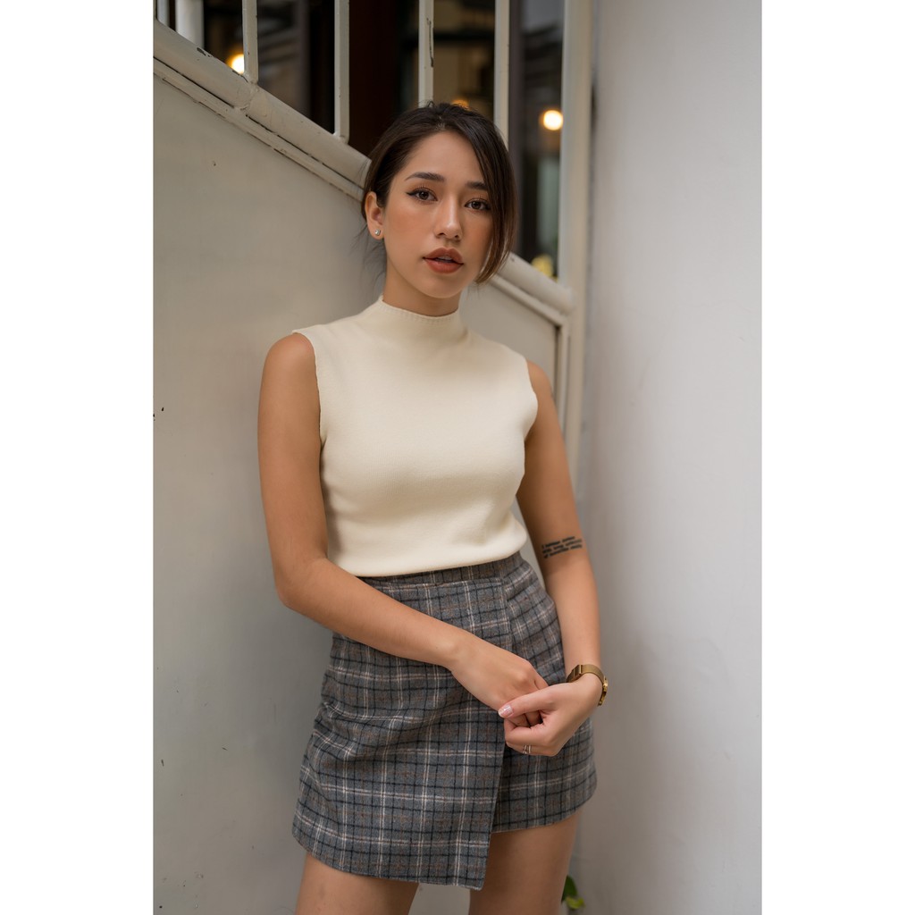 ÁO LEN KHÔNG TAY CỔ CAO / AE0017 | BigBuy360 - bigbuy360.vn