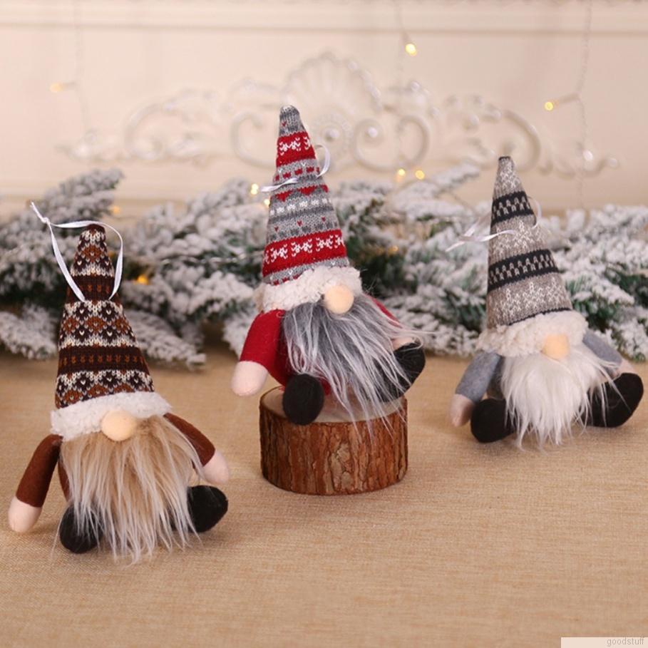 Gnome Doll Plush Faceless Doll Hanging Pendant Christmas Decorations 1pc