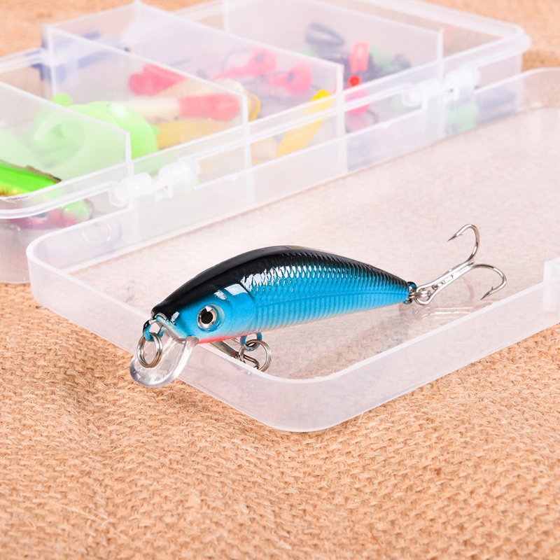 QQ Hộp 52 Mồi Giun Giả Câu Cá Bằng Nhựa Mềm