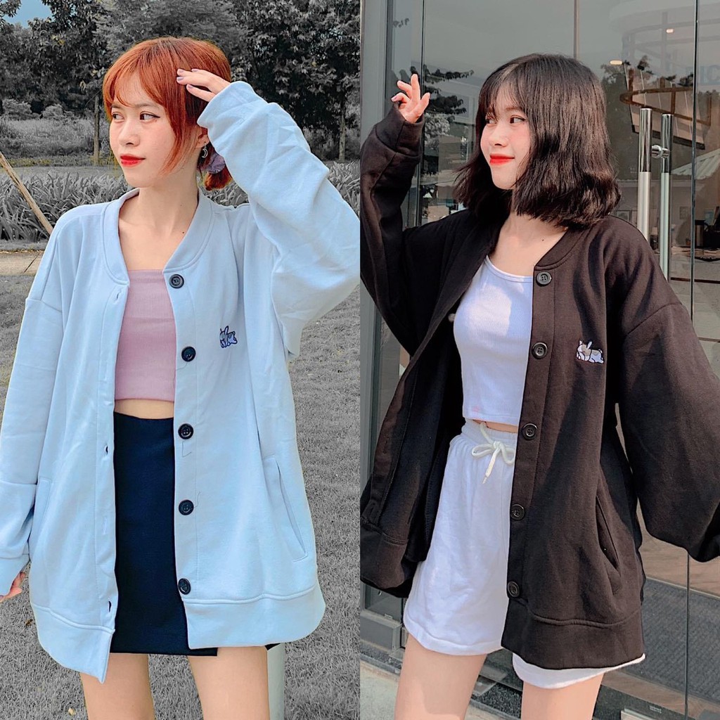 Áo khoác nỉ form rộng Hoodie unisex THE 1996  DOG