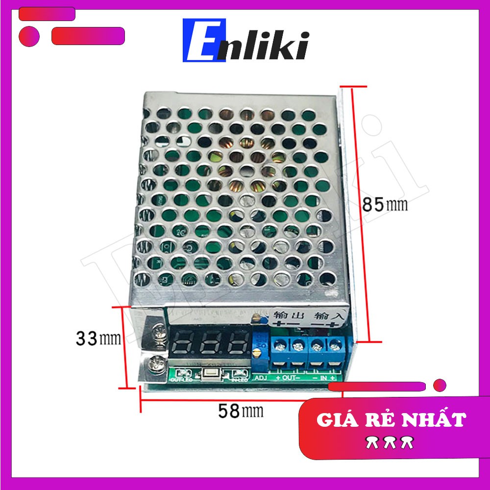 DC-DC Mạch Nguồn Hạ Áp Buck 300W (Vỏ Kim Loại)