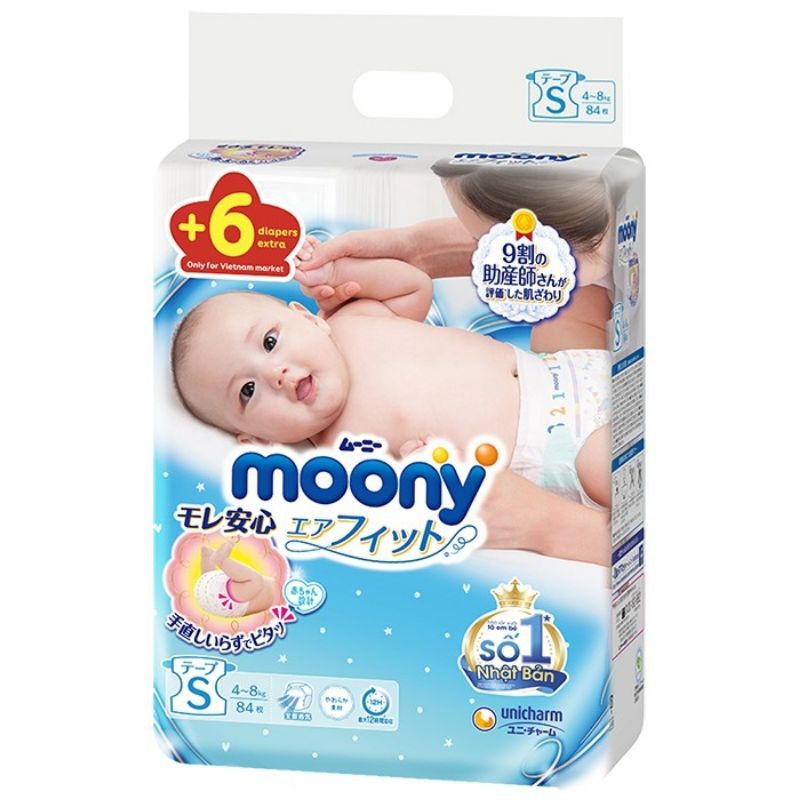 Bỉm Moony Natural FREESHIP Moony Natural Nội Địa Chính Hãng - Bỉm Moony Dán/Quần Đủ Size NB63/S58/M48/L36/XL32