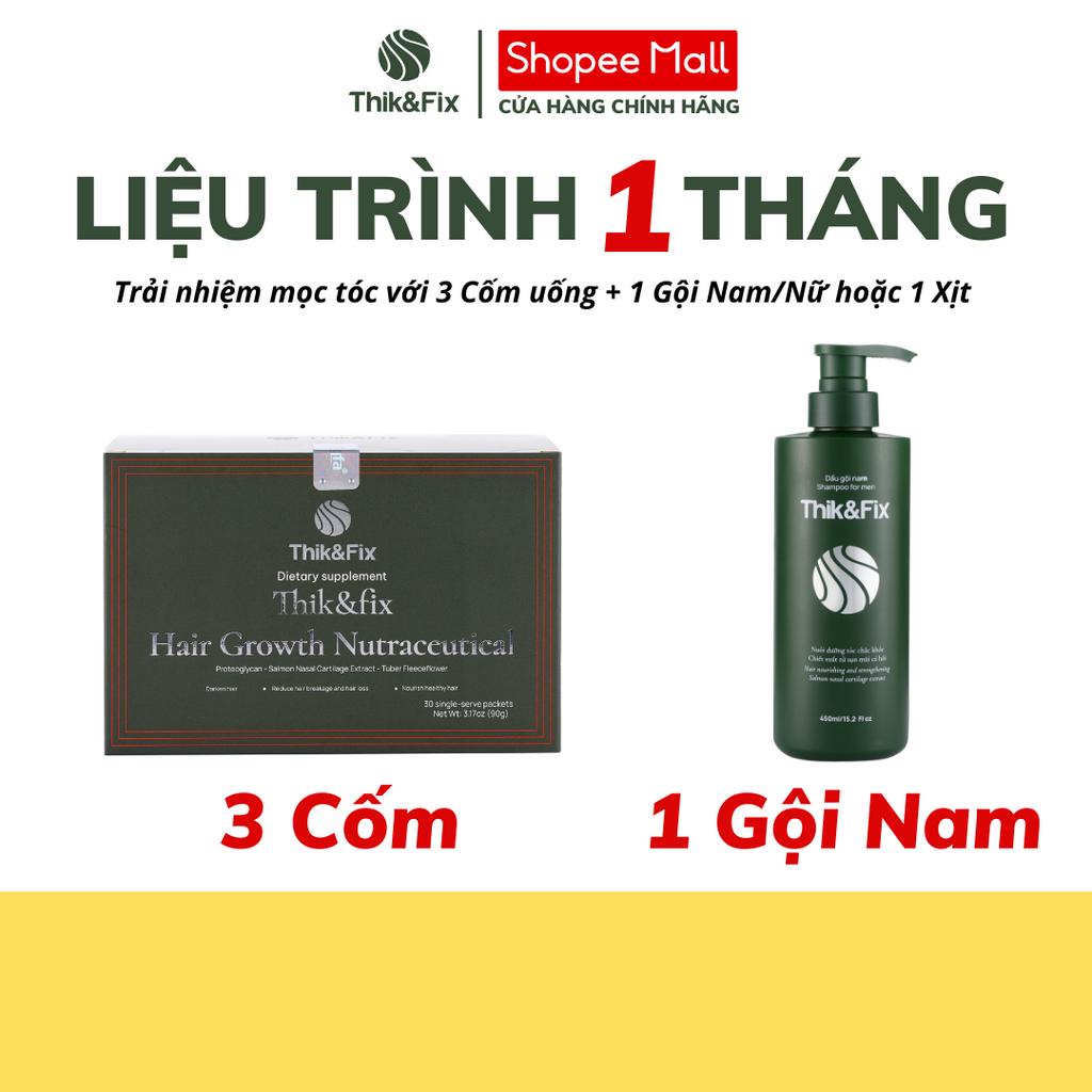 [Combo] 3 Cốm dưỡng tóc THIK&amp;FIX - Hỗ trợ bổ huyết, hỗ trợ làm đen tóc, hỗ trợ nuôi dưỡng tóc chắc khỏe