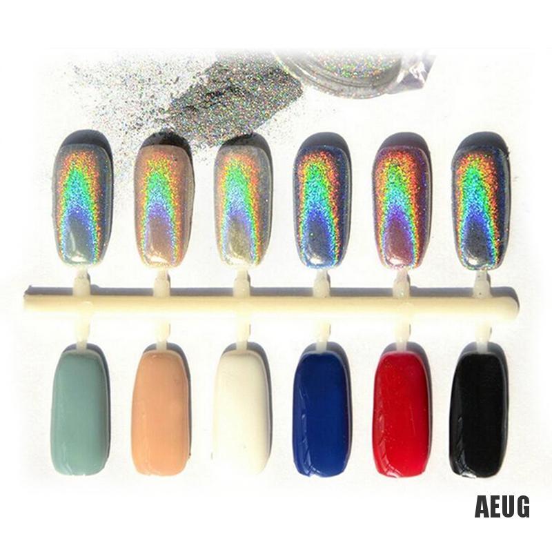 Bột Kim Tuyến Holo Chrome Holo 3D Lấp Lánh Trang Trí Móng Nghệ Thuật 1g