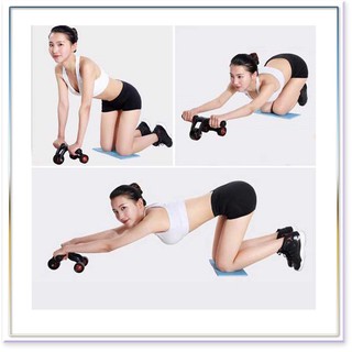 Con lăn tập bụng 4 bánh cao cấp [chính hãng]