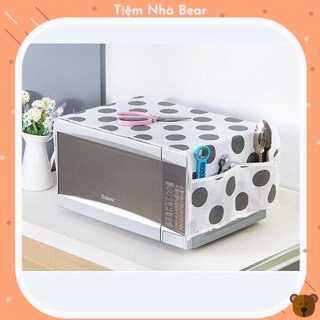 Tấm Phủ Lò Vi Sóng Chống Thấm Lọai Dày- Có túi 2 bên - Giao Mẫu Ngẫu Nhiên