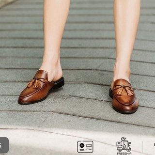 Giày sục công sở nam da bò thật bảo hành 1 năm kiểu dáng sành điệu - Mã T26