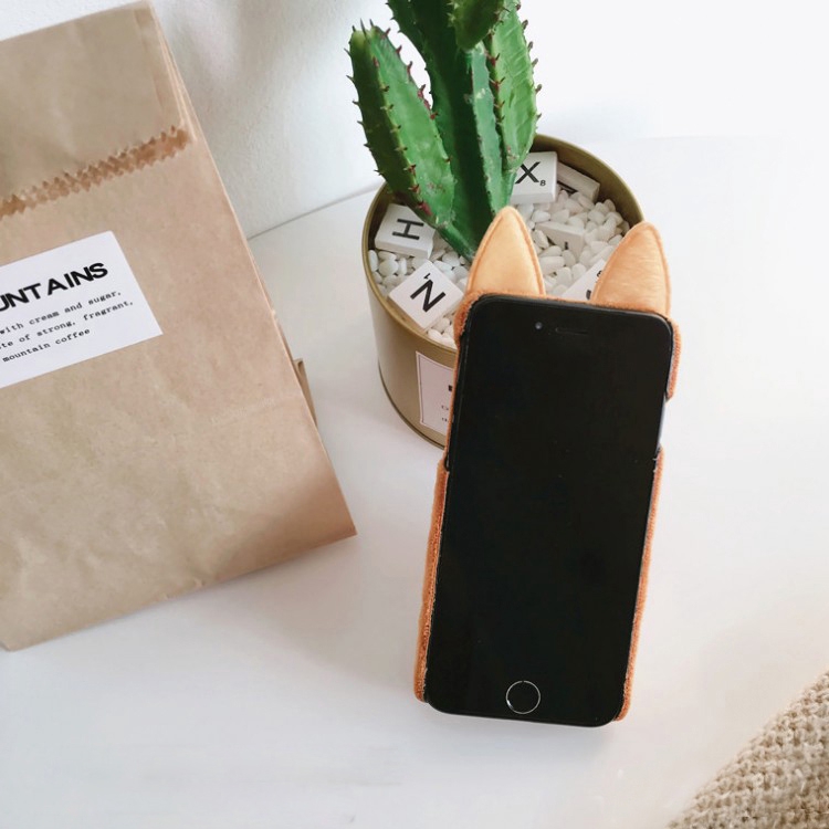Ốp điện thoại hình tai chó cưng dễ thương cho iphone 6 6S 7 8 plus 10 X XR XS max | BigBuy360 - bigbuy360.vn