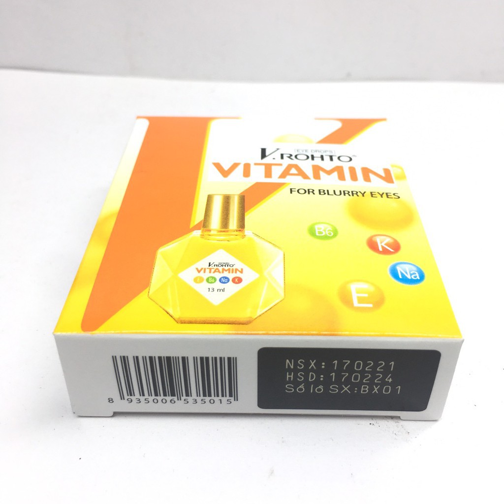 Nước Nhỏ Mắt V.ROHTO Vitamin - Giúp Cho Đôi Mắt Sáng Khỏe (Lọ 13ml)