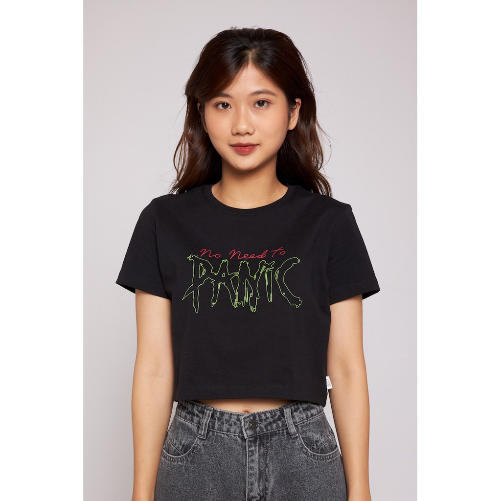 Áo Thun Croptop Nữ BOO Dáng Rộng 100%Cotton In Hình Cá Tính