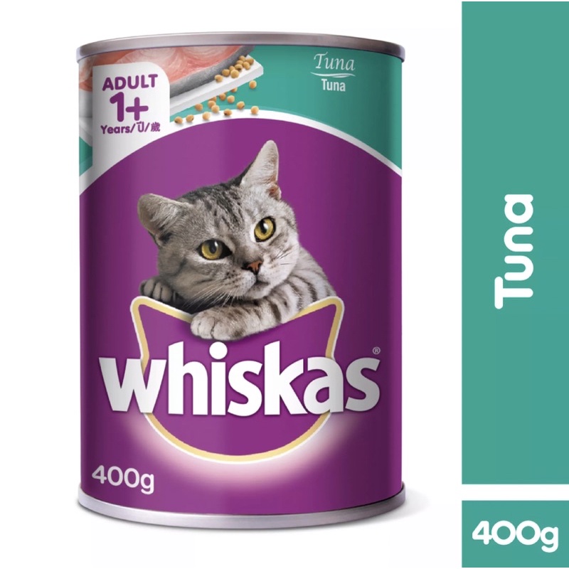 Pate Lon WHISKAS 400g cho mèo trưởng thành| Thức ăn ướt cho mèo lớn